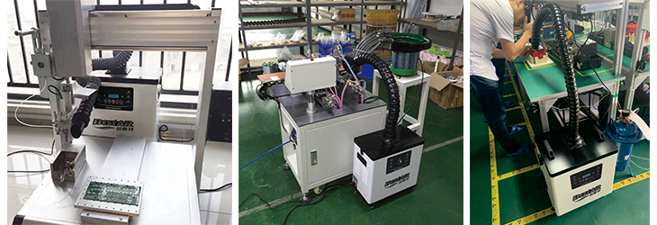 自動焊錫機煙霧凈化器應用